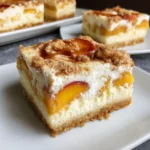 Peaches and Cream Cheesecake Bars