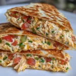 Pico de Gallo Chicken Cottage Cheese Quesadilla Pockets