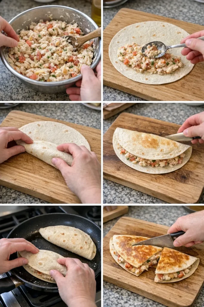 Pico de Gallo Chicken Cottage Cheese Quesadilla Pockets 8 Pico de Gallo Chicken Cottage Cheese Quesadilla Pockets