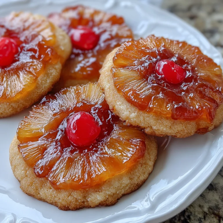 Pineapple Upside Down Sugar Cookies