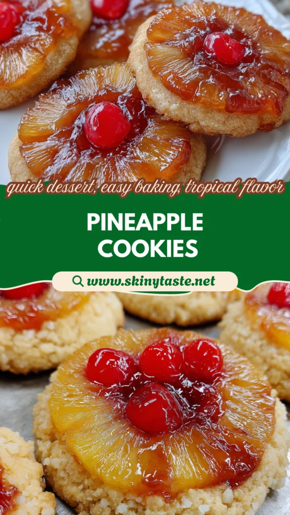 Pineapple Upside Down Sugar Cookies