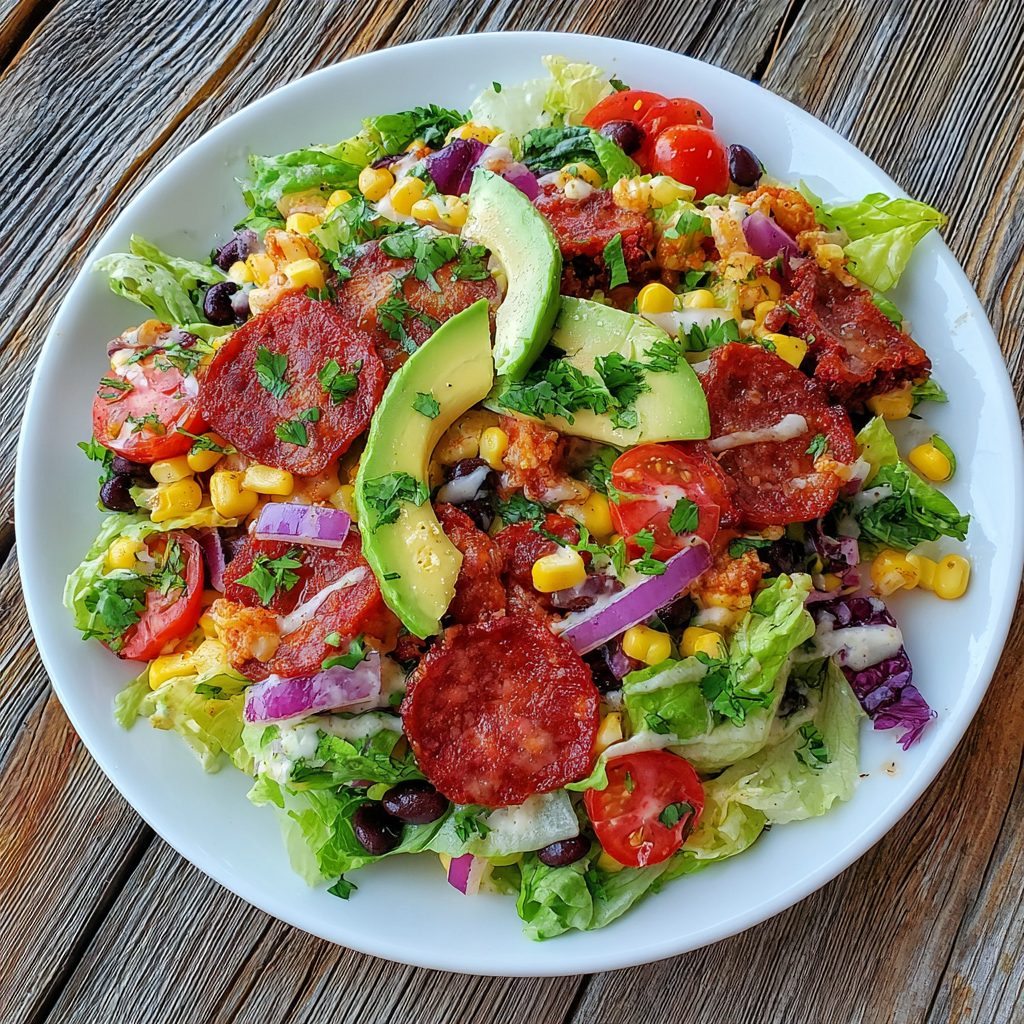 Quick Homemade Spicy Southwest Salad