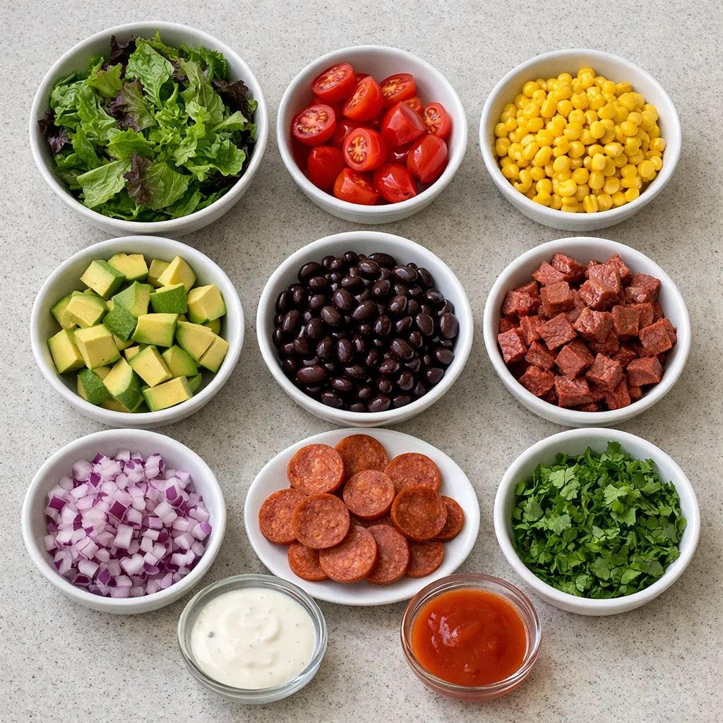 Quick Homemade Spicy Southwest Salad