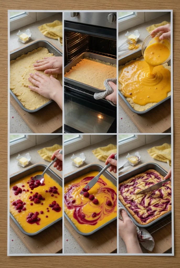 Raspberry Mango Bars
