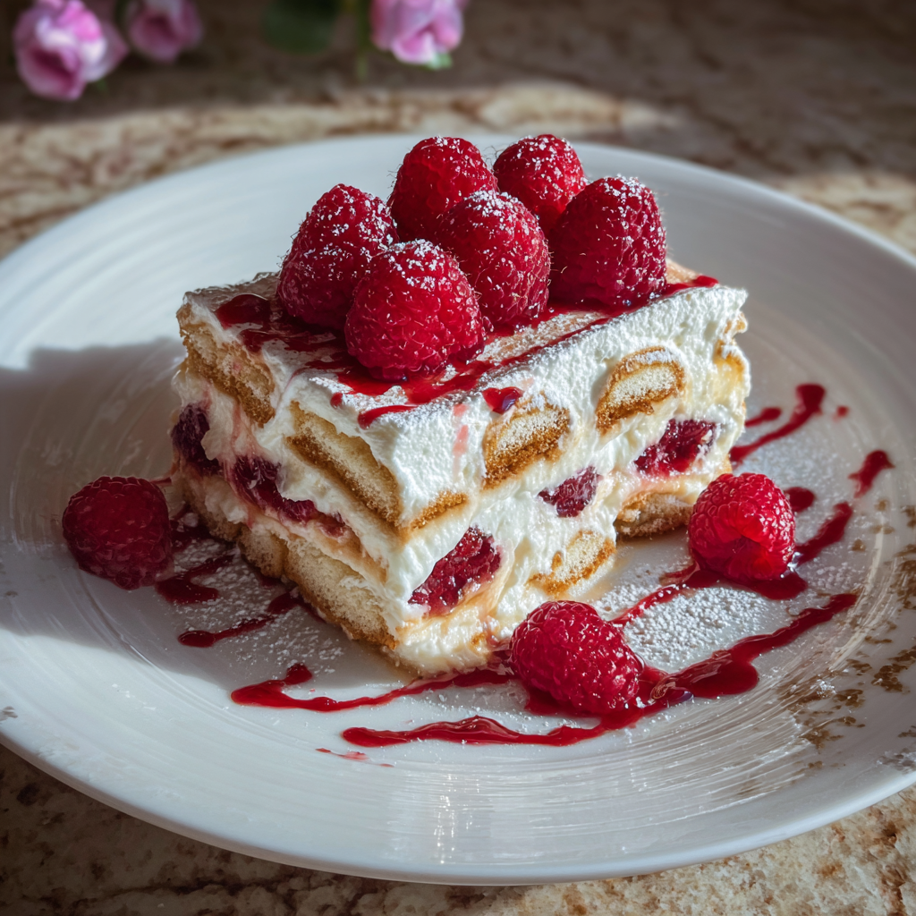 Raspberry Tiramisu Delight: Light Summer Dessert with Fresh Berries 9 Raspberry Tiramisu Delight