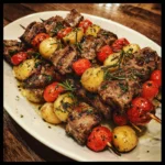 Rosemary Garlic Steak Kebabs