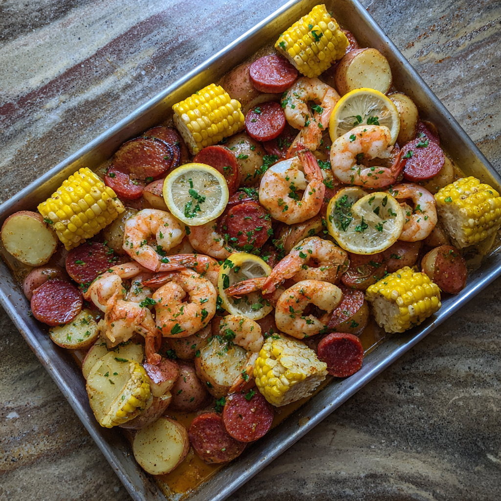 SHEET PAN SHRIMP BOIL