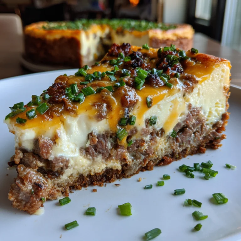 Savory Smoked Beef Cheesecake