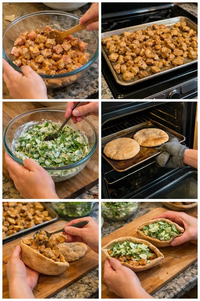 Sheet Pan Chicken Pitas
