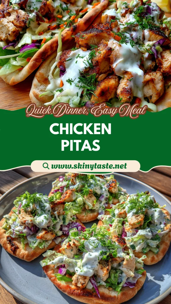 Sheet Pan Chicken Pitas