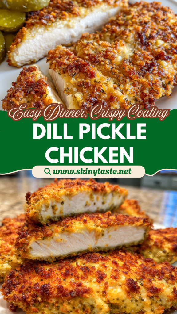 Dill pickle crusted chicken