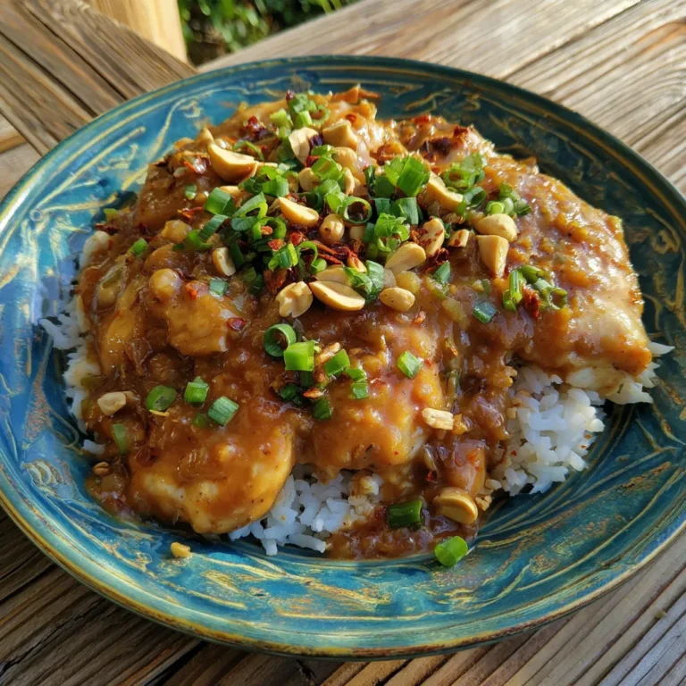 Slow Cooker Peanut Chicken
