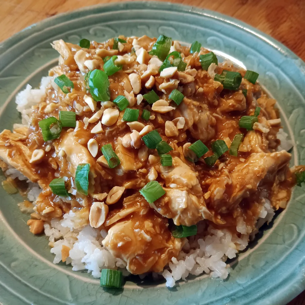 Slow Cooker Peanut Chicken