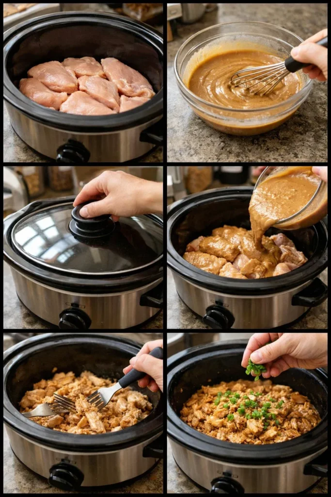 Slow Cooker Peanut Chicken
