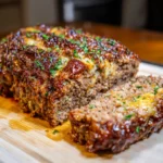 Smoked Beef Meatloaf with Garlic Parmesan