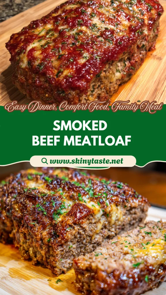 Smoked Beef Meatloaf with Garlic Parmesan