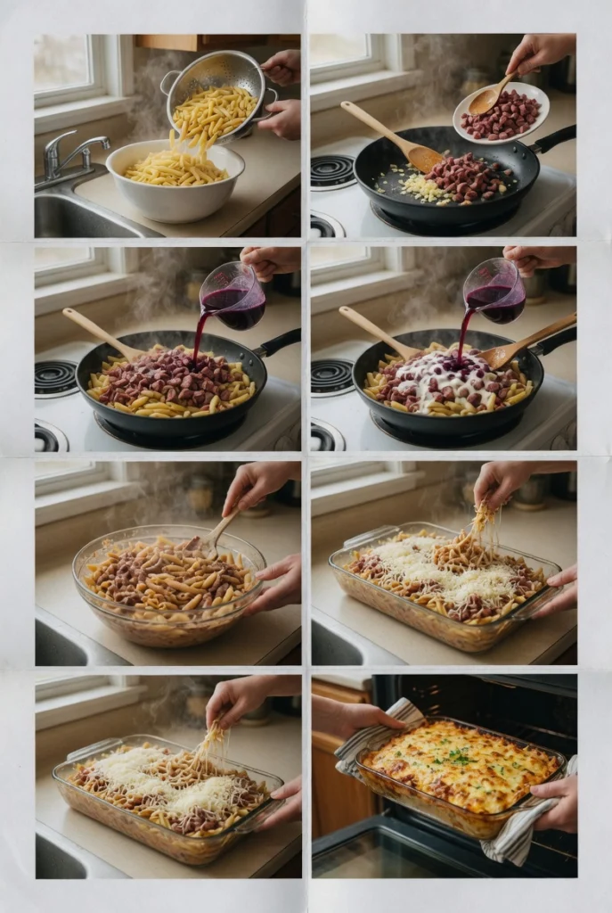 Smoked Beef Pasta Bake