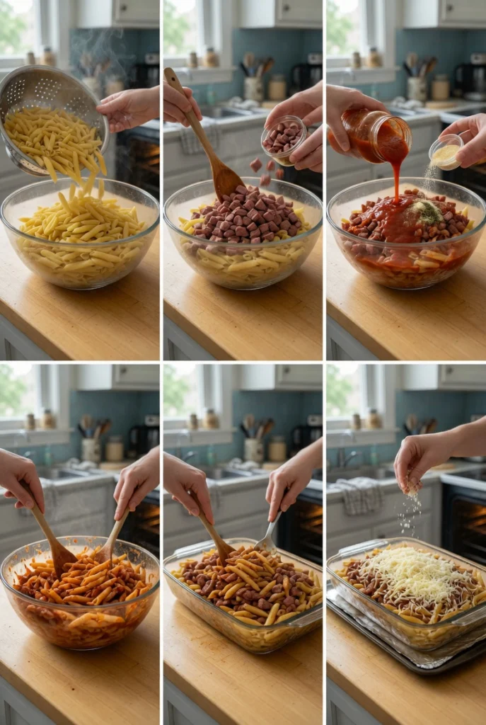 Smoked Beef Pasta Bake