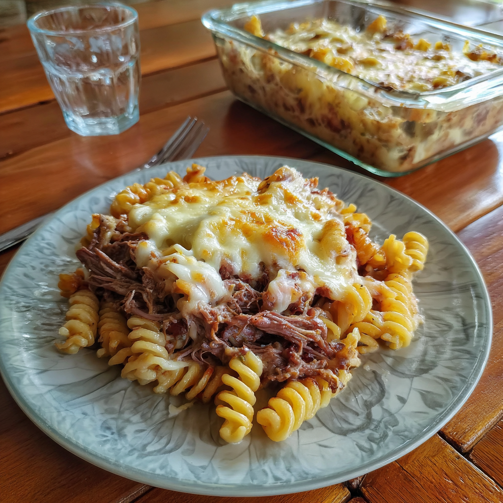 Smoked Beef Pasta Bake