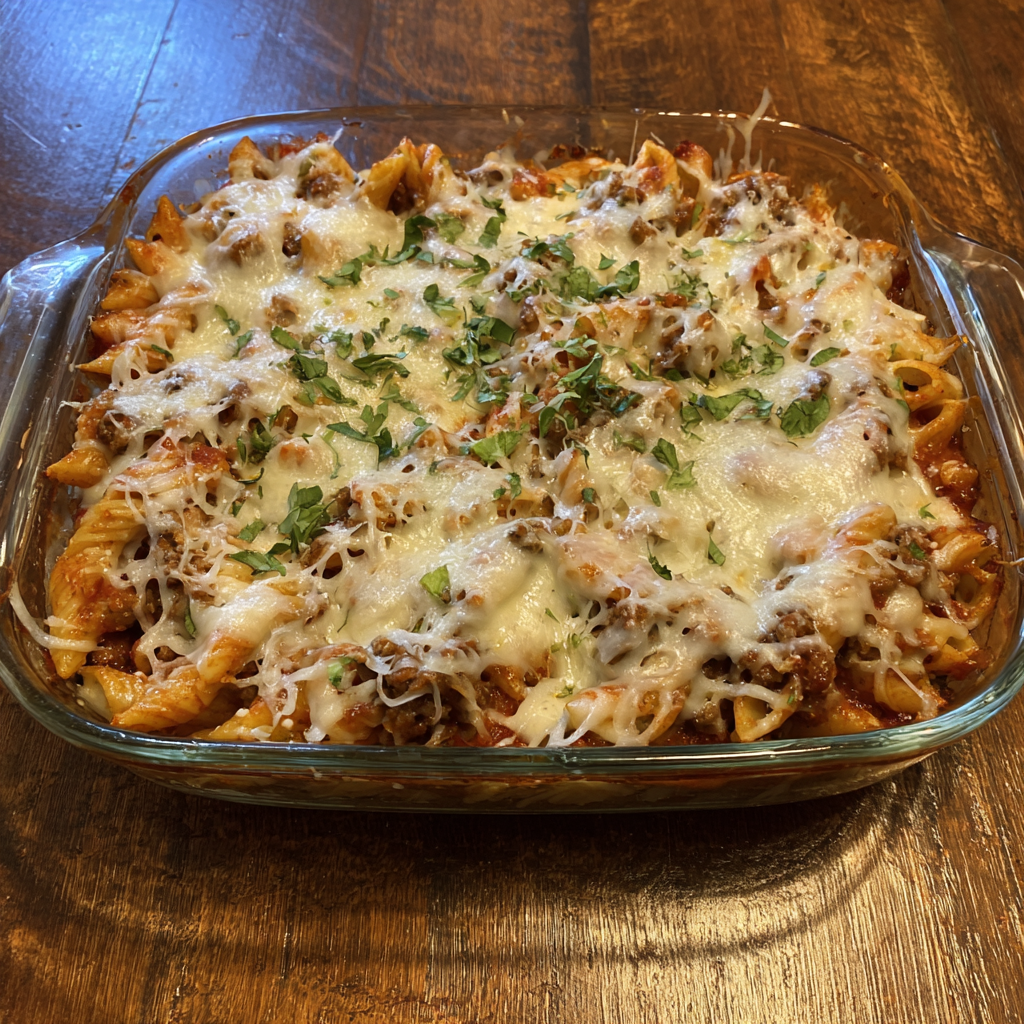 Smoked Beef Pasta Bake