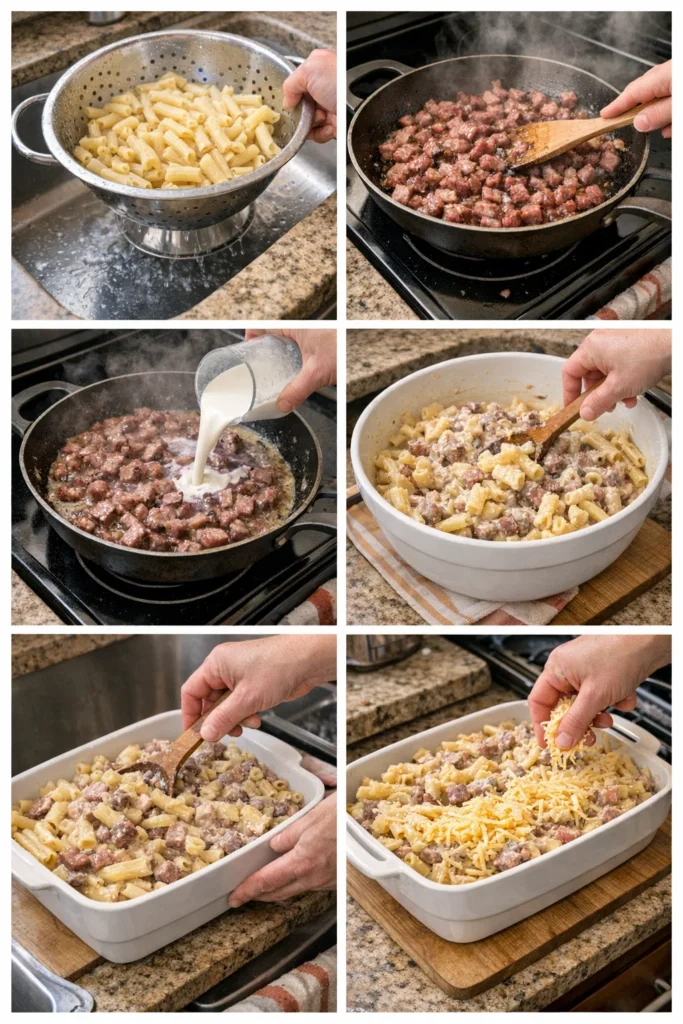 Smoked Beef Pasta Bake