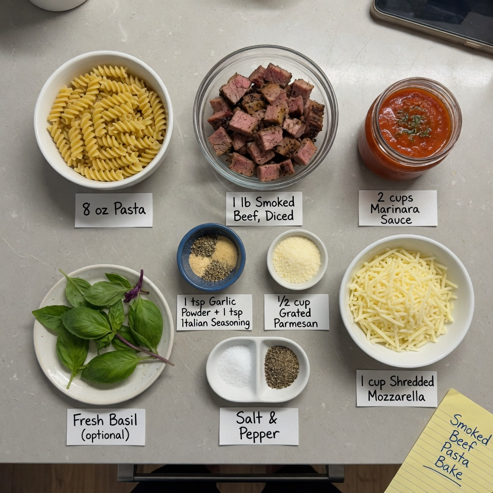 Smoked Beef Pasta Bake