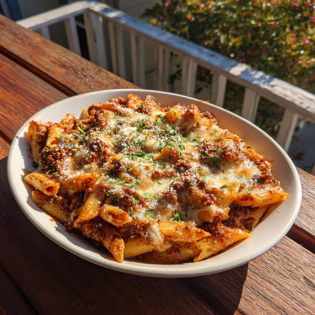 Smoked Beef Pasta Bake