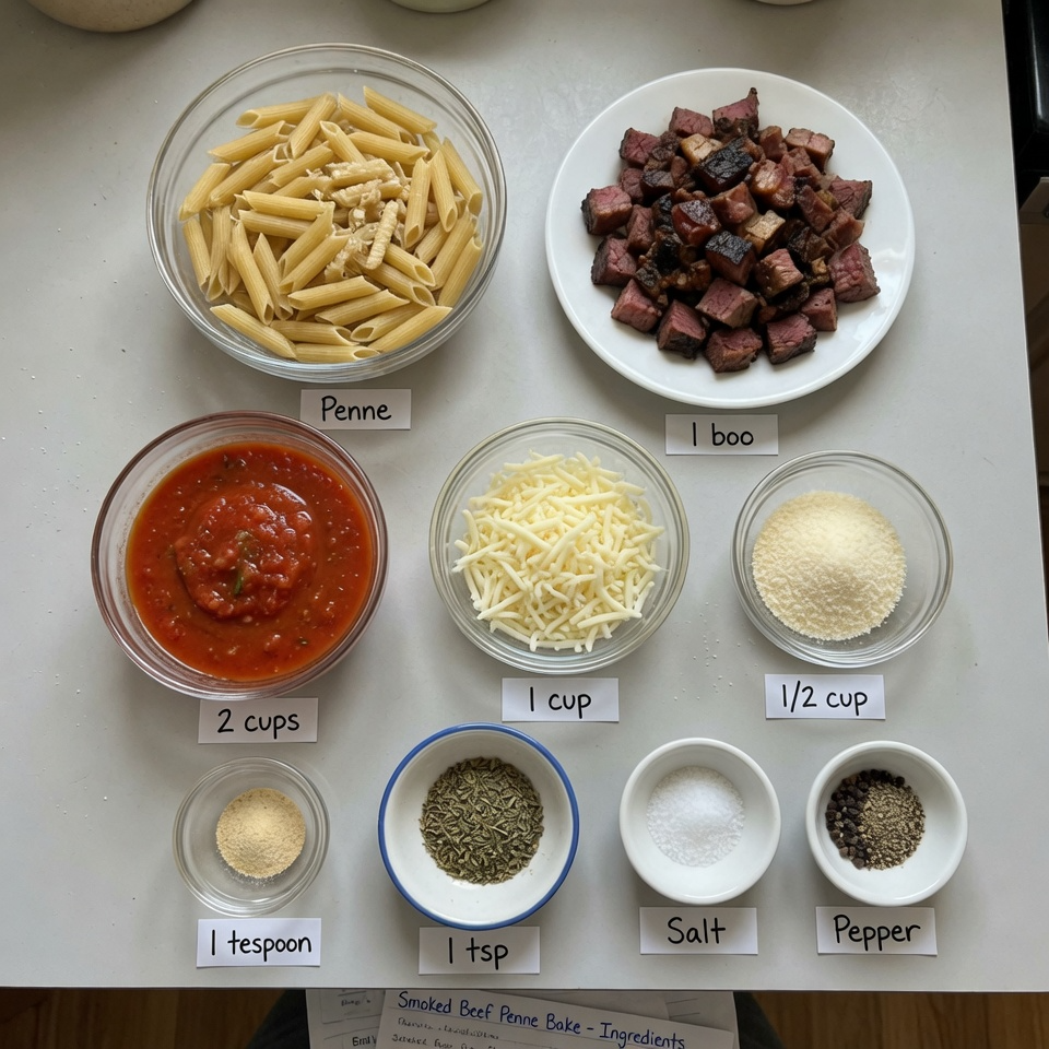 Smoked Beef Pasta Bake