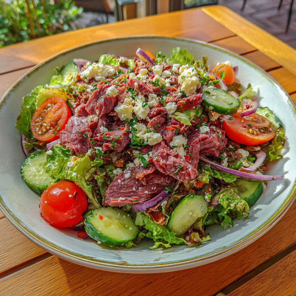 Smoked Beef Salad Recipe: Easy Fresh Lunch for Busy Weekdays 9 Smoked Beef Salad