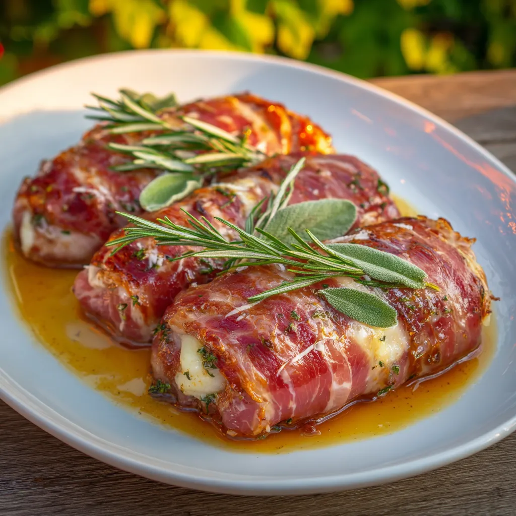 Smoked Beef Saltimbocca
