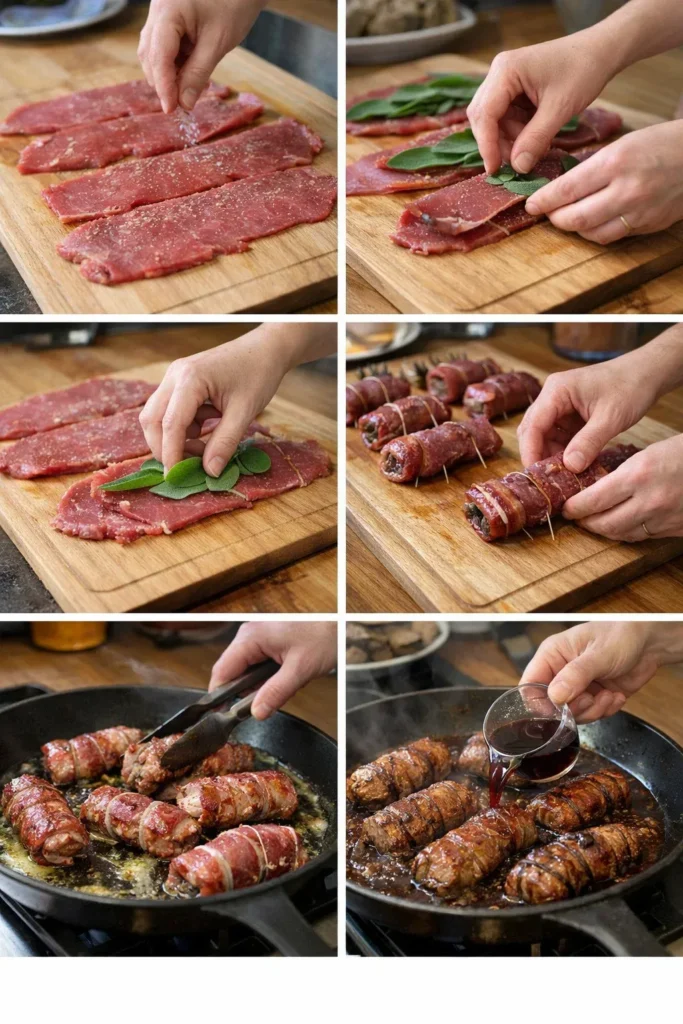 Smoked Beef Saltimbocca