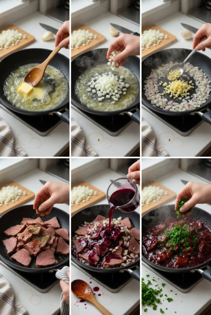 Smoked Beef and Grape Juice Glaze