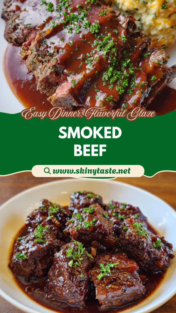 Smoked Beef and Grape Juice Glaze