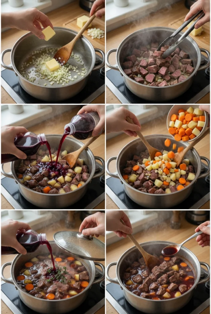 Smoked Beef and Grape Juice Stew
