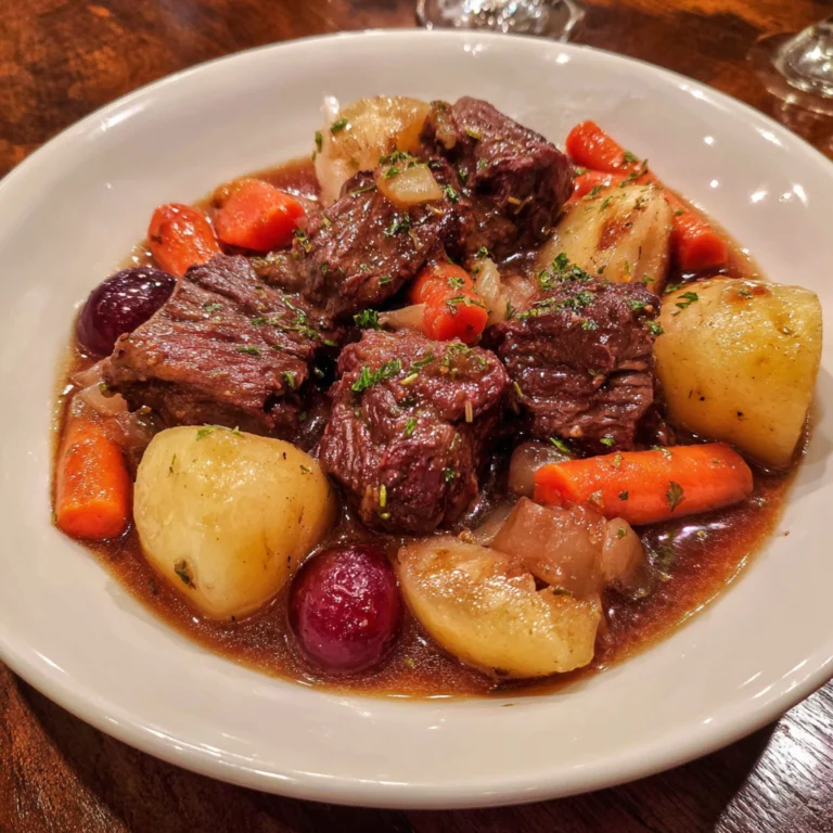 Smoked Beef and Grape Juice Stew