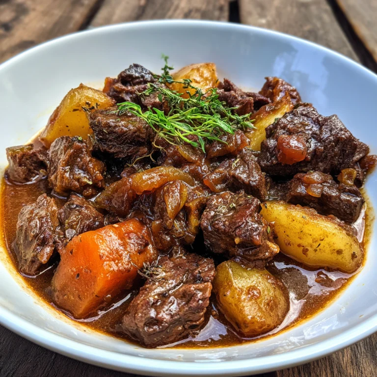 Smoked Beef and Grape Juice Stew
