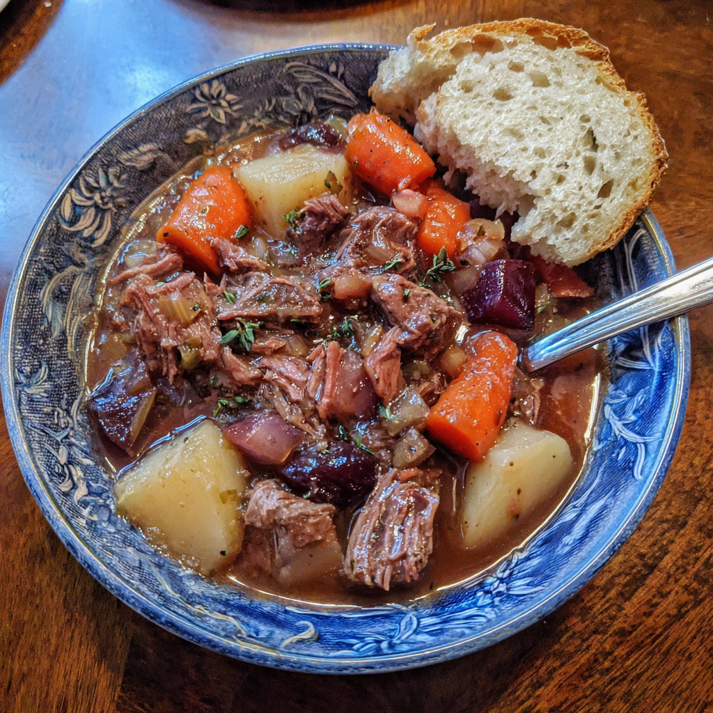 Smoked Beef and Grape Juice Stew