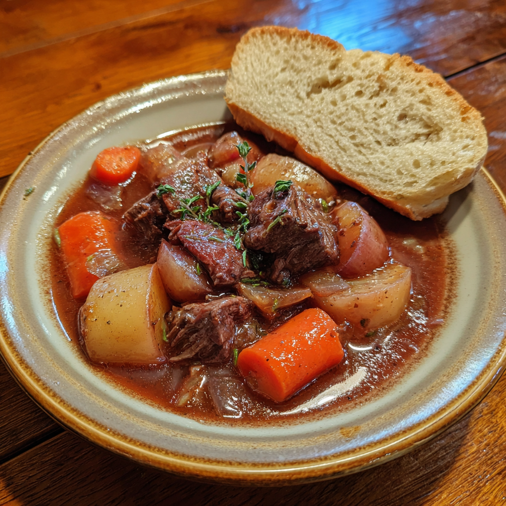 Smoked Beef and Grape Juice Stew