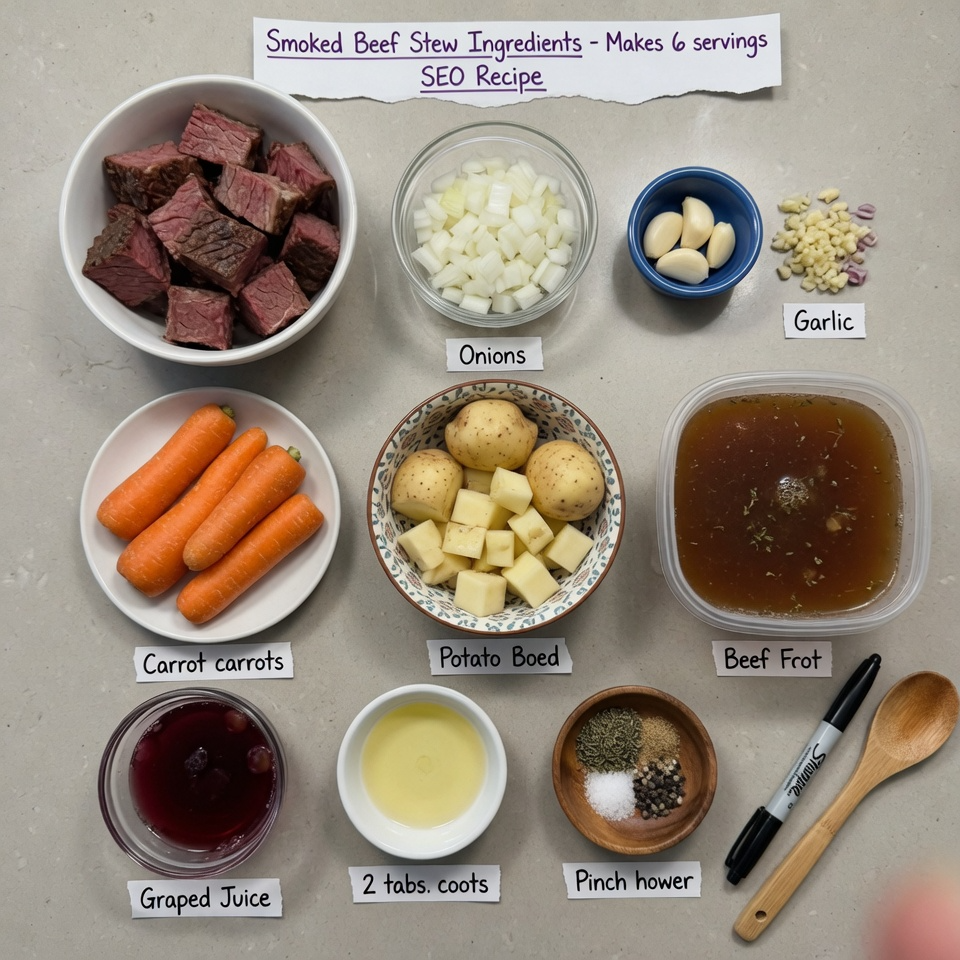 Smoked Beef and Grape Juice Stew