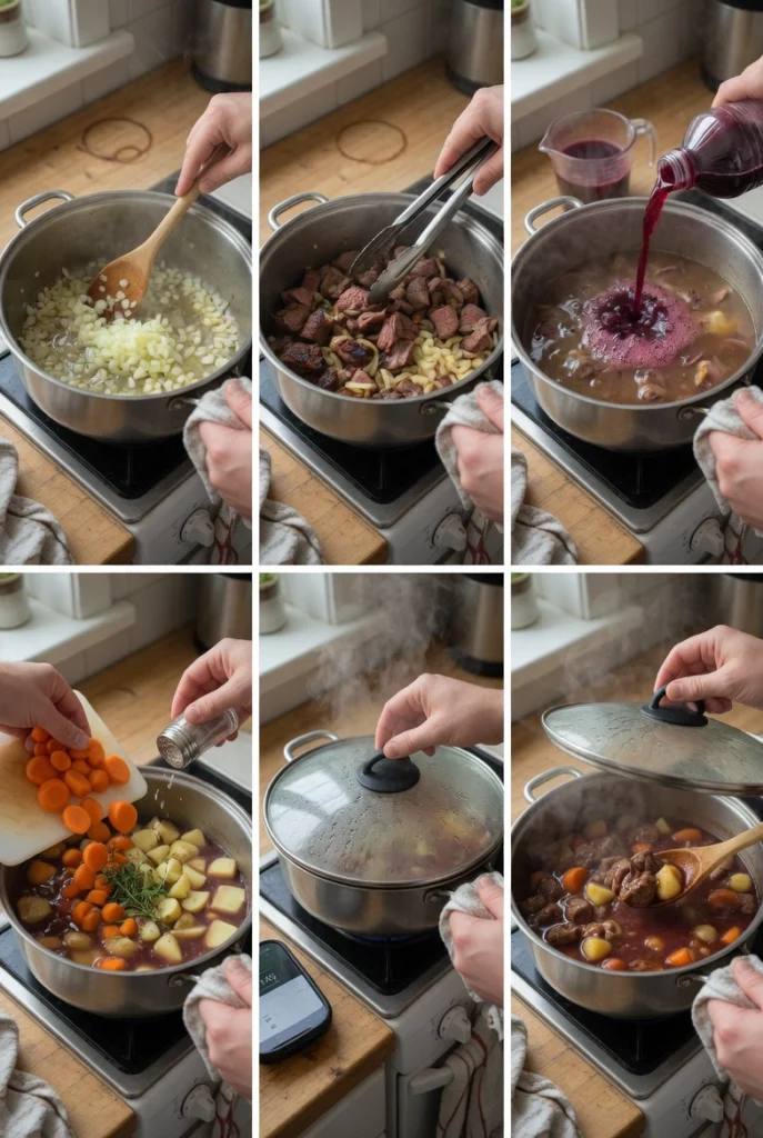 Smoked Beef and Grape Juice Stew