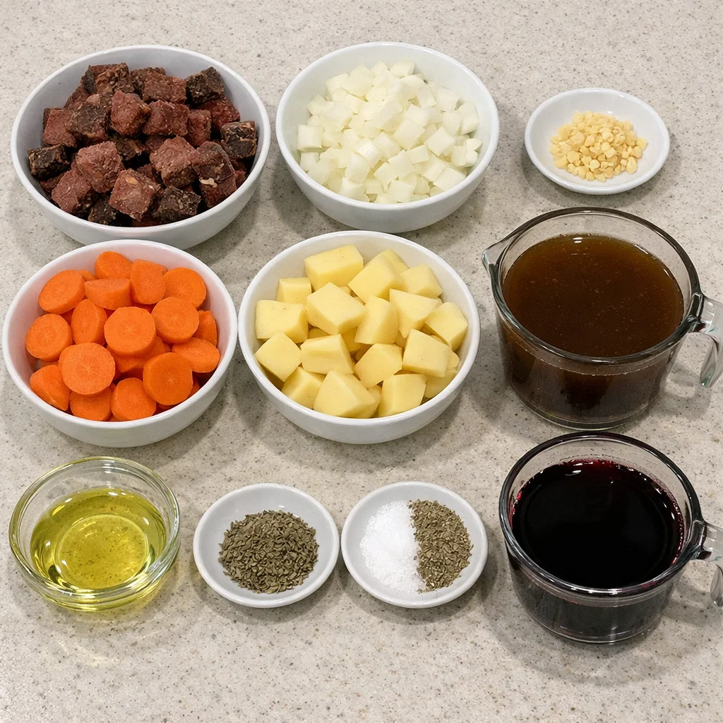 Smoked Beef and Grape Juice Stew