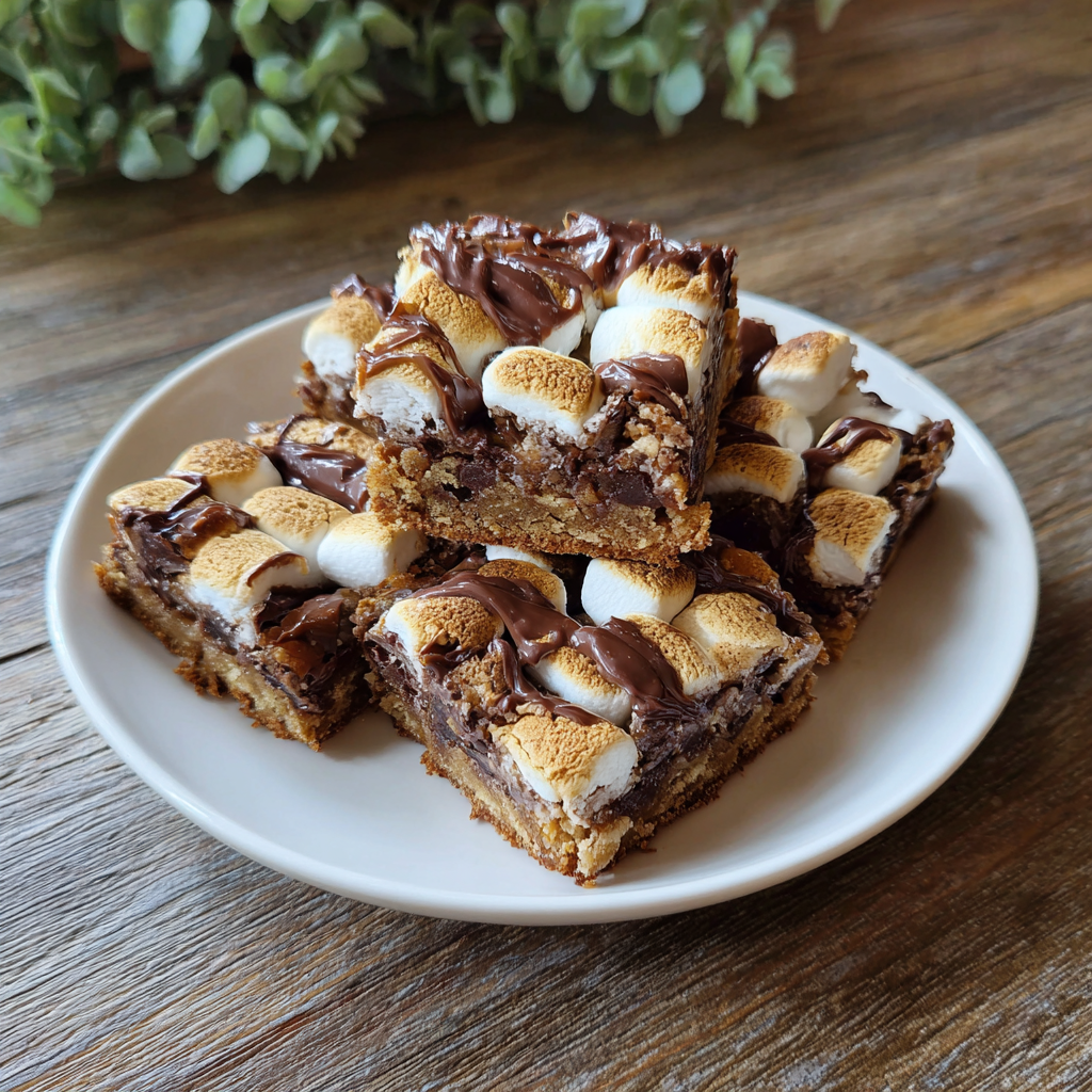 S'mores Cookie Bars