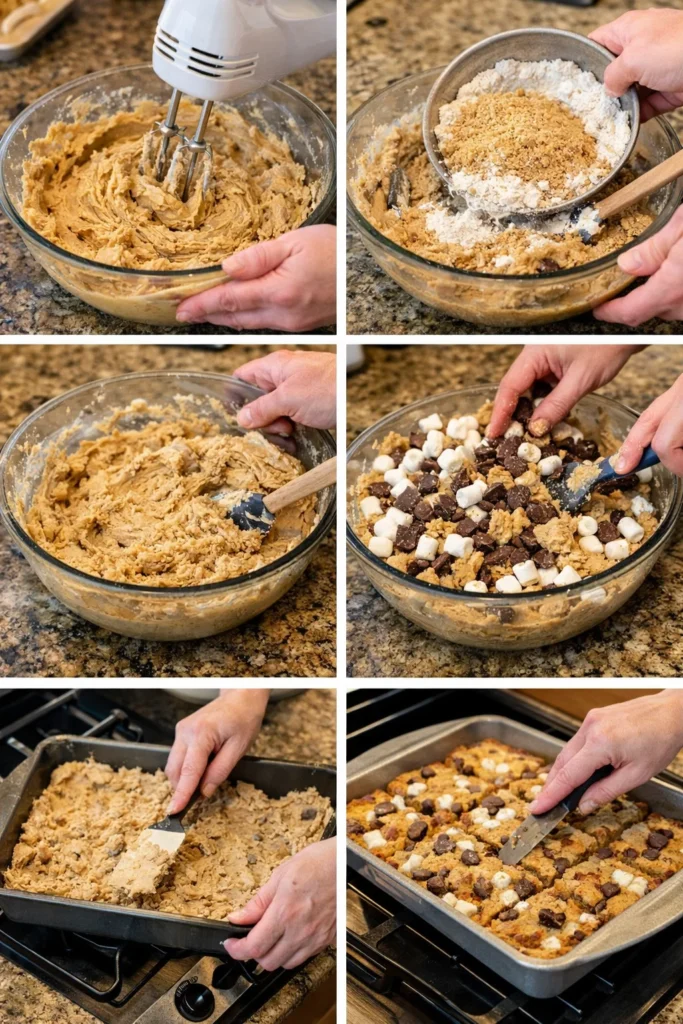 S'mores Cookie Bars