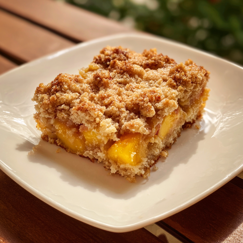 Southern Peach Crumb Cake