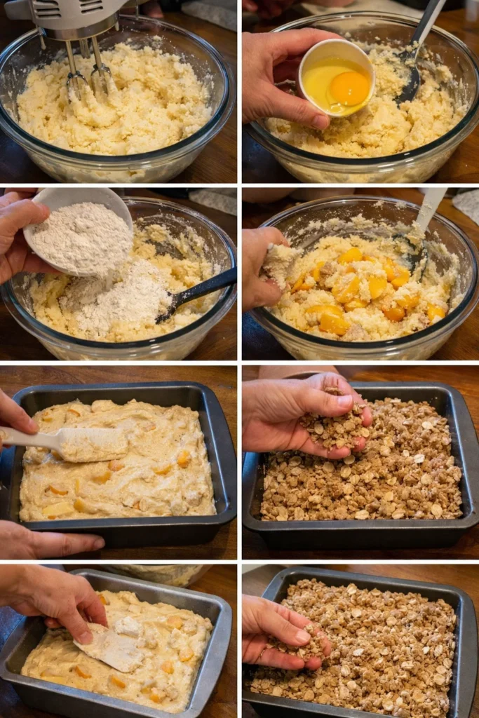 Southern Peach Crumb Cake