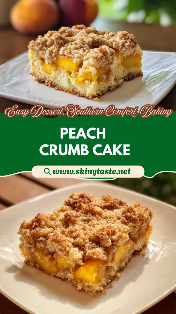 Southern Peach Crumb Cake