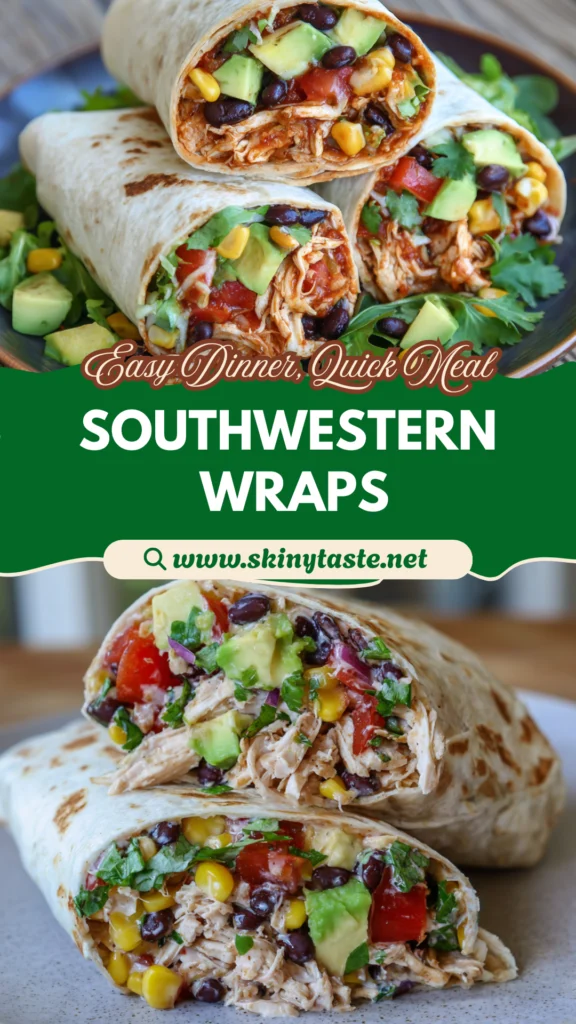 Southwestern Chicken Wraps: Easy Flavorful Lunch for Family 10 Southwestern Chicken Wraps