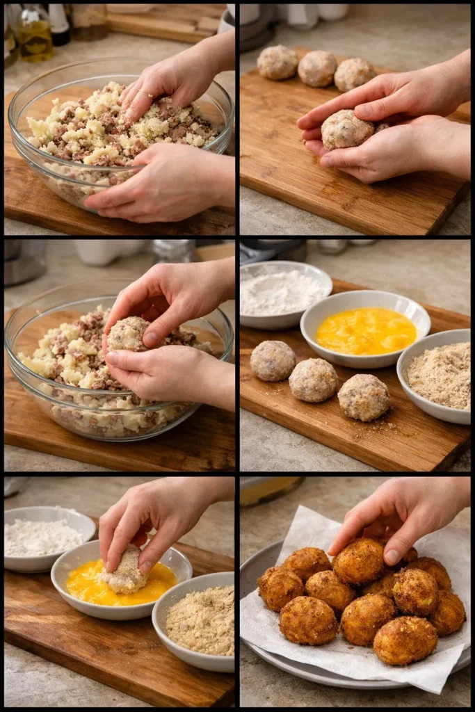 Spicy Garlic Beef Croquettes