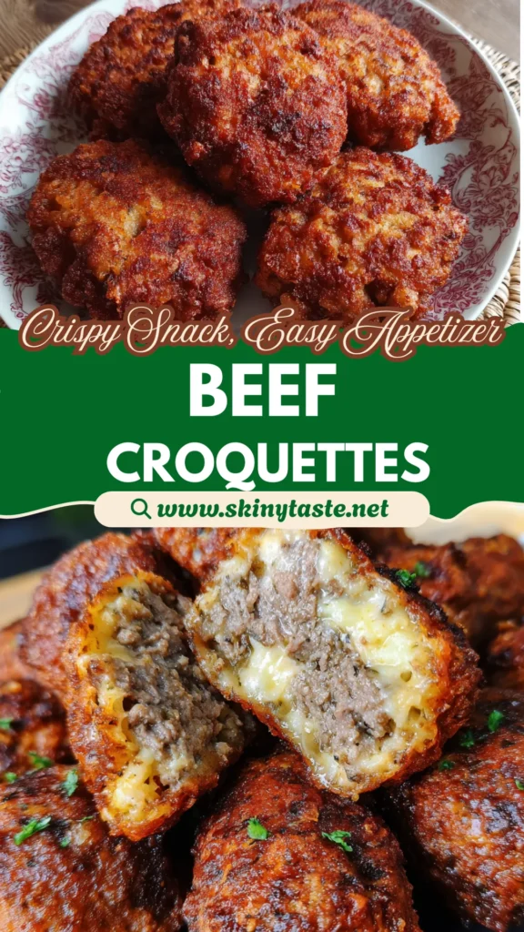 Spicy Garlic Beef Croquettes