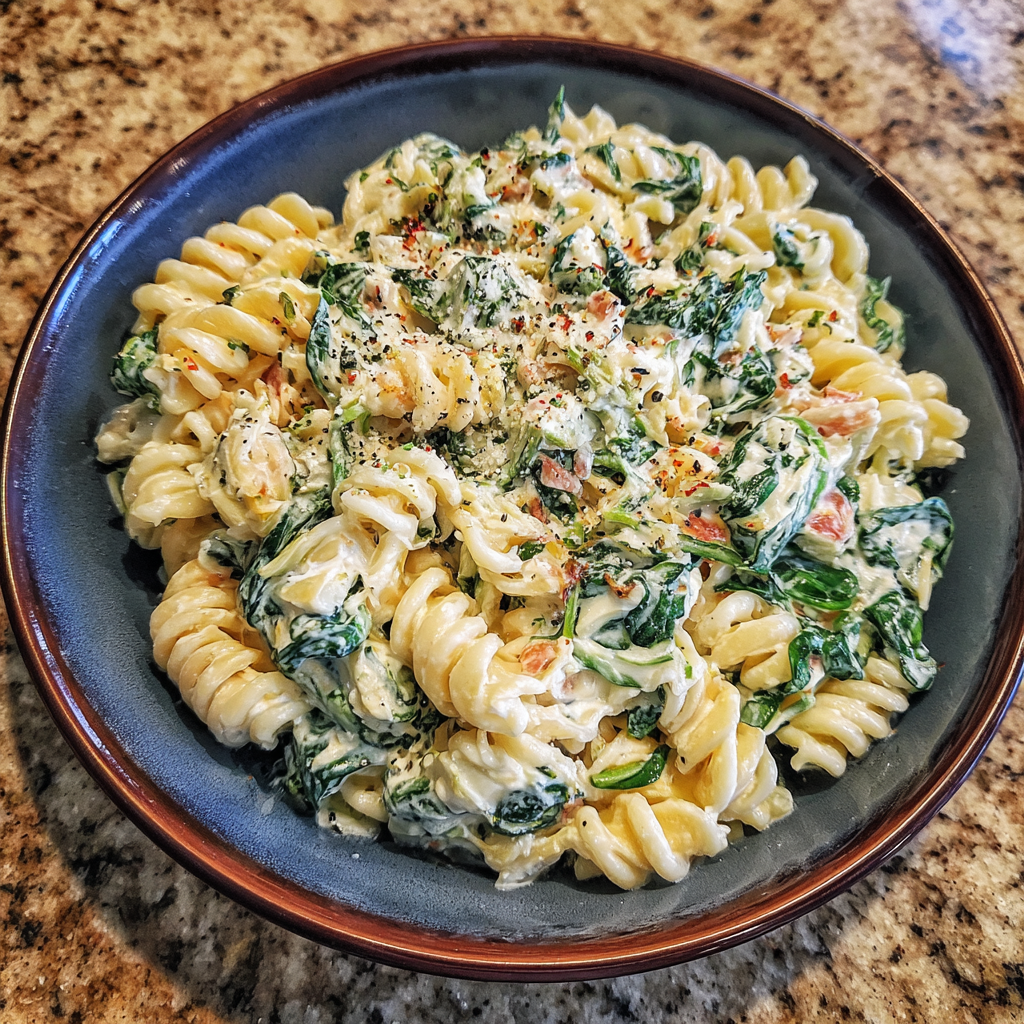 Spinach Dip Pasta Salad